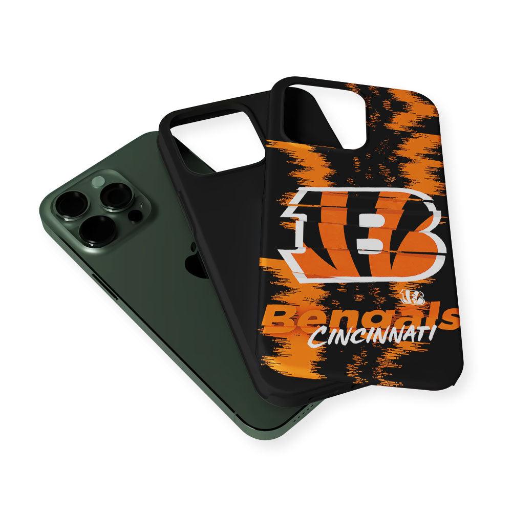 Cincinnati Bengals Abstract Color 2 in 1 Tough Phone Case-Oxvistore