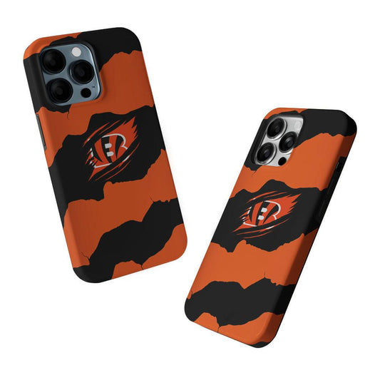 Cincinnati Bengals Pattern 2 in 1 Tough Phone Case-Oxvistore