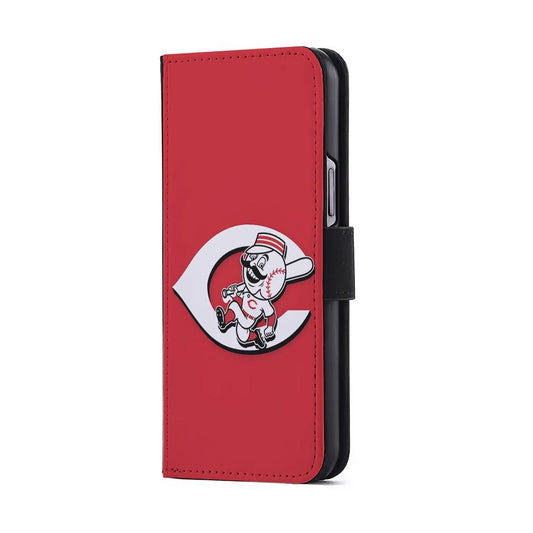 Cincinnati Reds Logo Flip Wallet Phone Case-Oxvistore