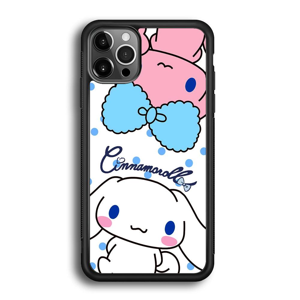 Cinnamoroll Best Comrade iPhone 12 Pro Case-Rubber White (2D Case)-Oxvistore
