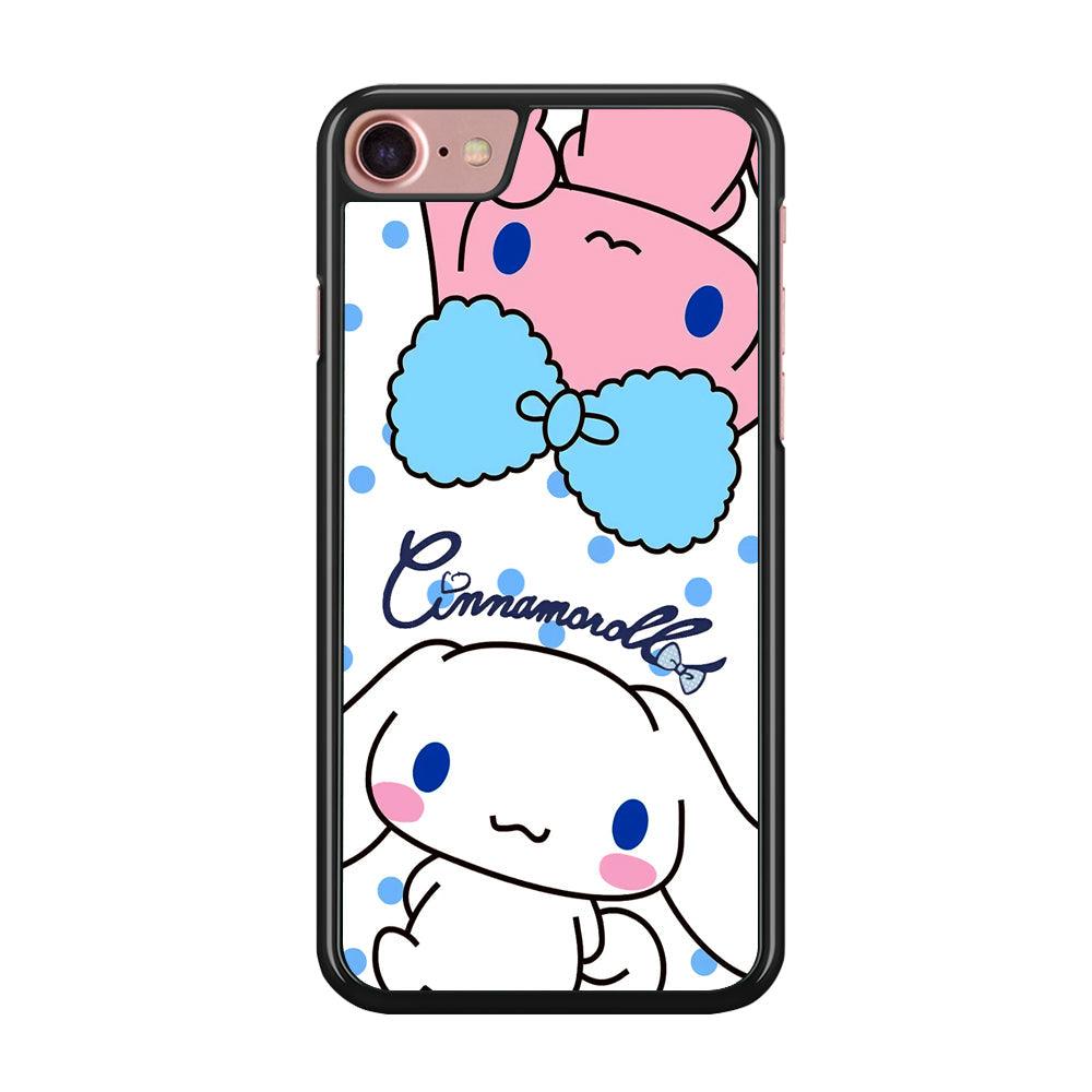 Cinnamoroll Best Comrade iPhone 8 Case-Rubber Black (2D Case)-Oxvistore