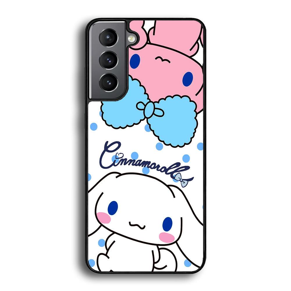 Cinnamoroll Best Comrade Samsung Galaxy S21 Case-Rubber White (2D Case)-Oxvistore