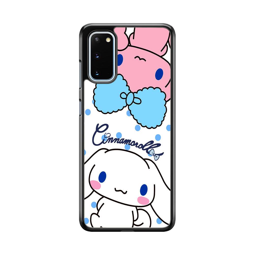 Cinnamoroll Best Comrade Samsung Galaxy S20 Case-Rubber Black (2D Case)-Oxvistore