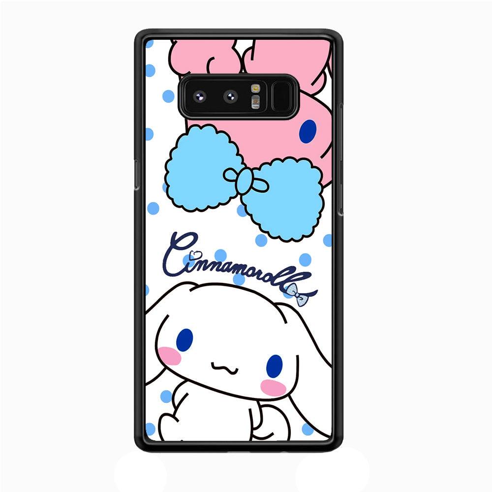 Cinnamoroll Best Comrade Samsung Galaxy Note 8 Case-Rubber Black (2D Case)-Oxvistore