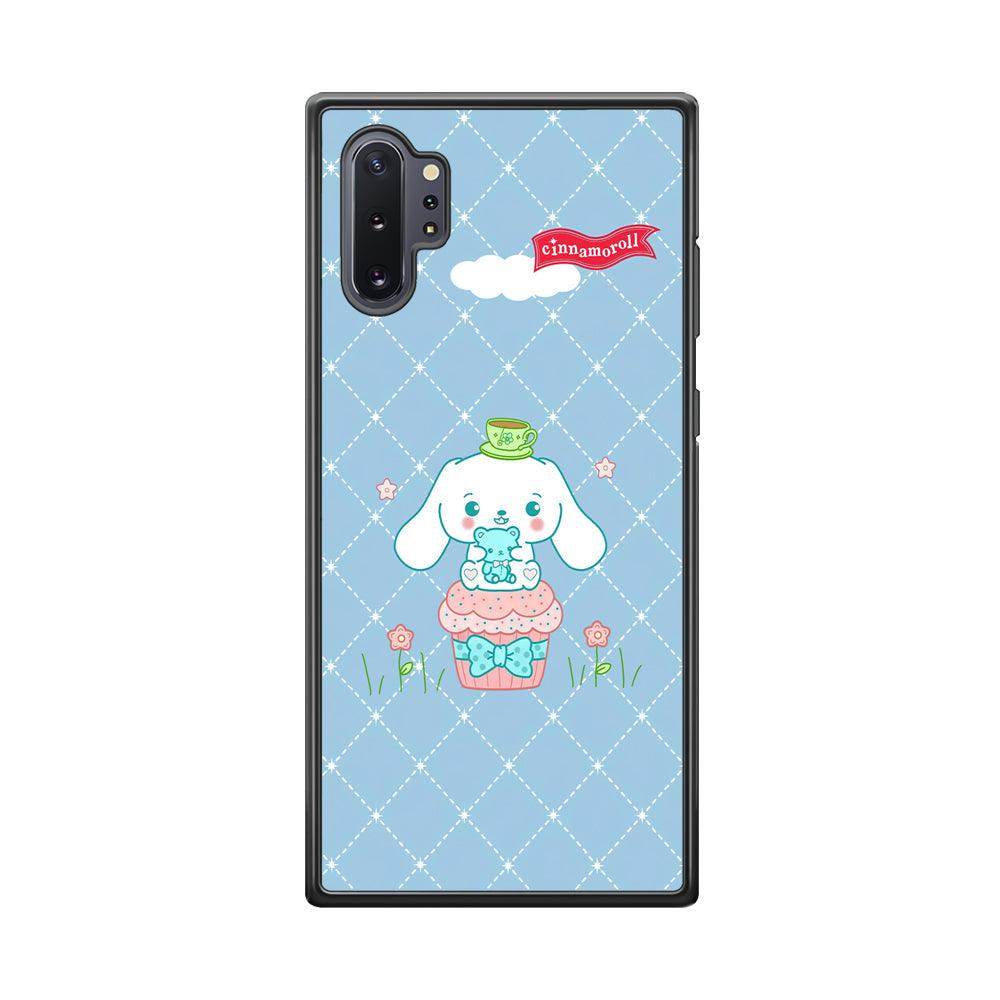 Cinnamoroll Flag in The Sky Samsung Galaxy Note 10 Plus Case-Rubber Black (2D Case)-Oxvistore
