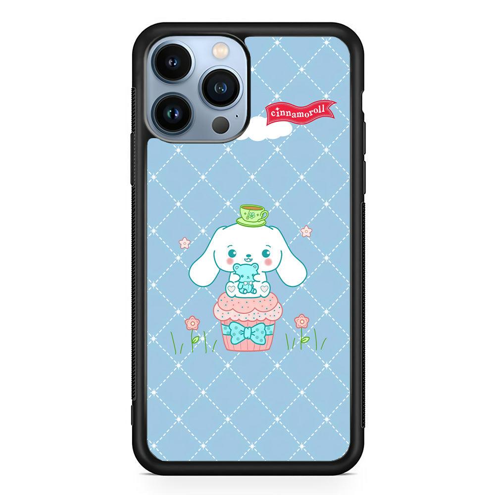 Cinnamoroll Flag in The Sky iPhone 14 Pro Max Case-Rubber Black (2D Case)-Oxvistore