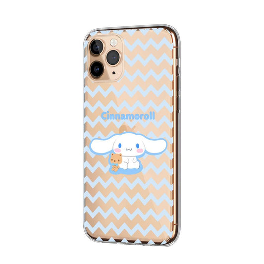 Cinnamoroll Keep Smile with Teddy Bear Clear Soft Case-Oxvistore
