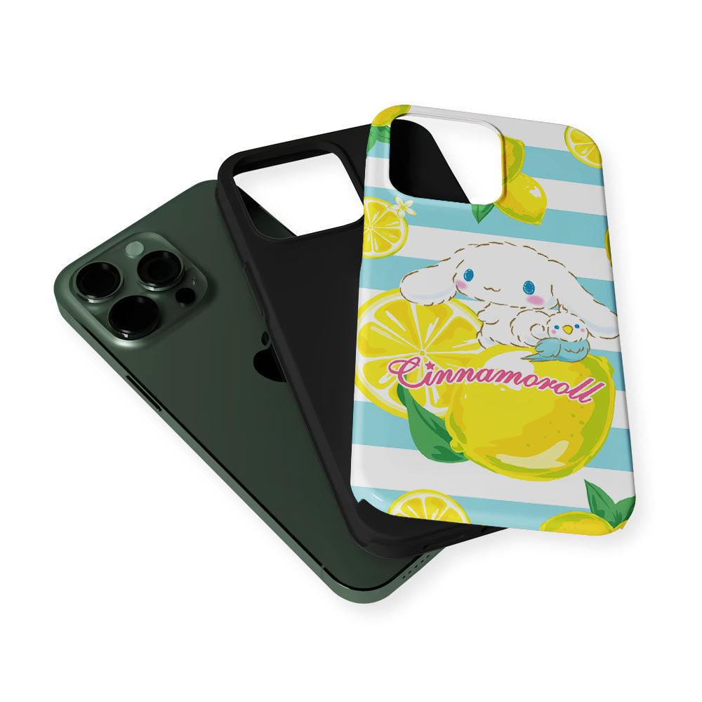 Cinnamoroll Lemons Blue Stripe 2 in 1 Tough Phone Case-Oxvistore