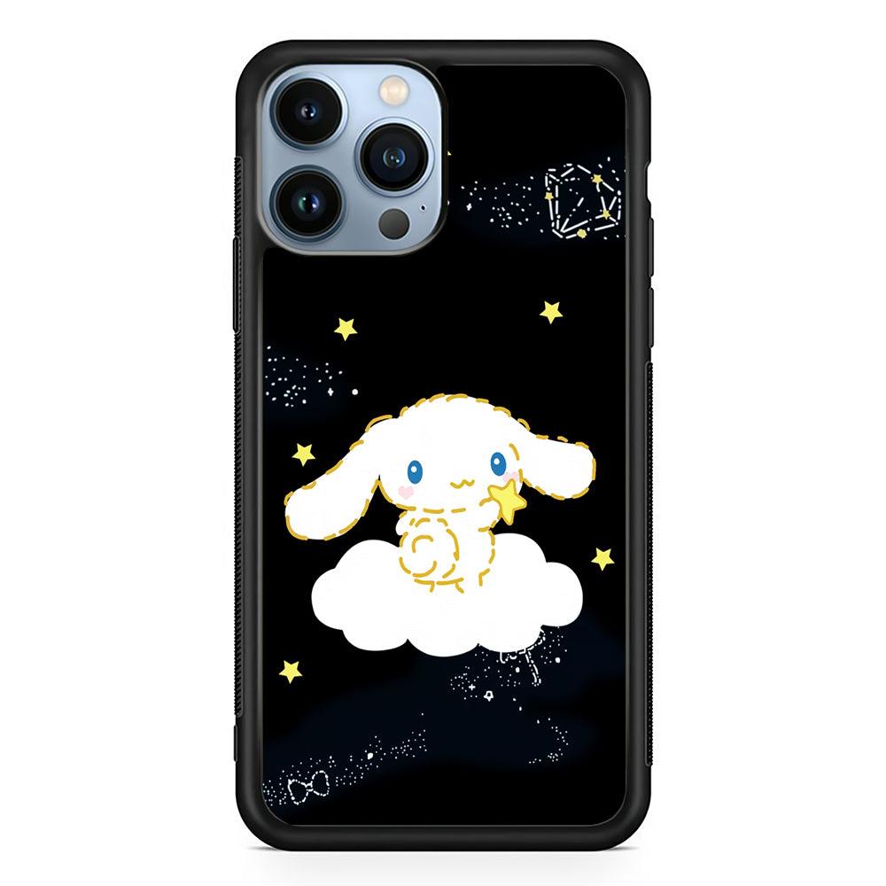 Cinnamoroll Night Star 2D Rubber Phone Case-Black-Oxvistore