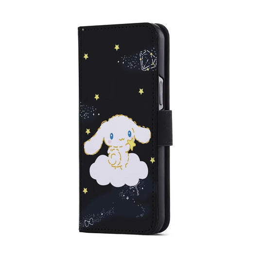 Cinnamoroll Night Star Flip Wallet Phone Case-Oxvistore
