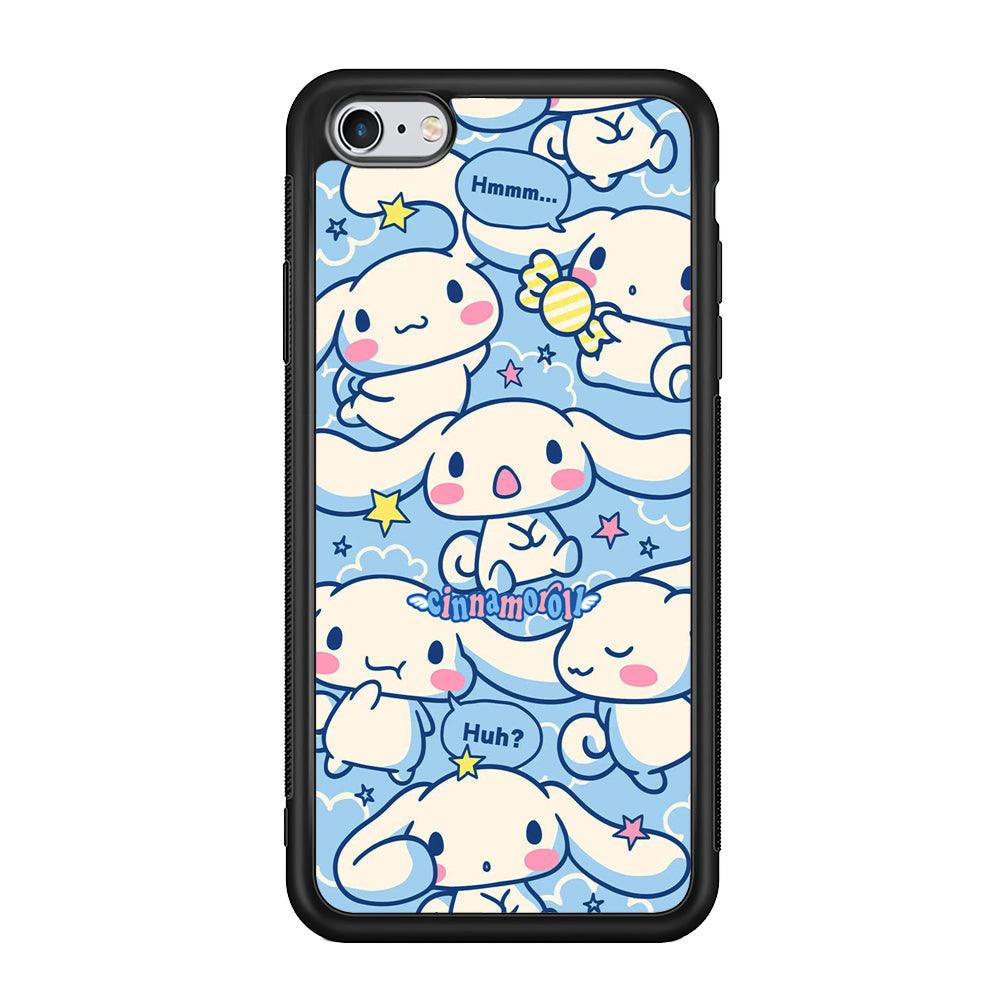 Cinnamoroll The Expression iPhone 6 Plus | 6s Plus Case-Rubber Black (2D Case)-Oxvistore