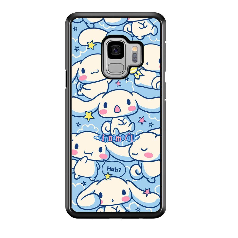 Cinnamoroll The Expression Samsung Galaxy S9 Case-Rubber Black (2D Case)-Oxvistore