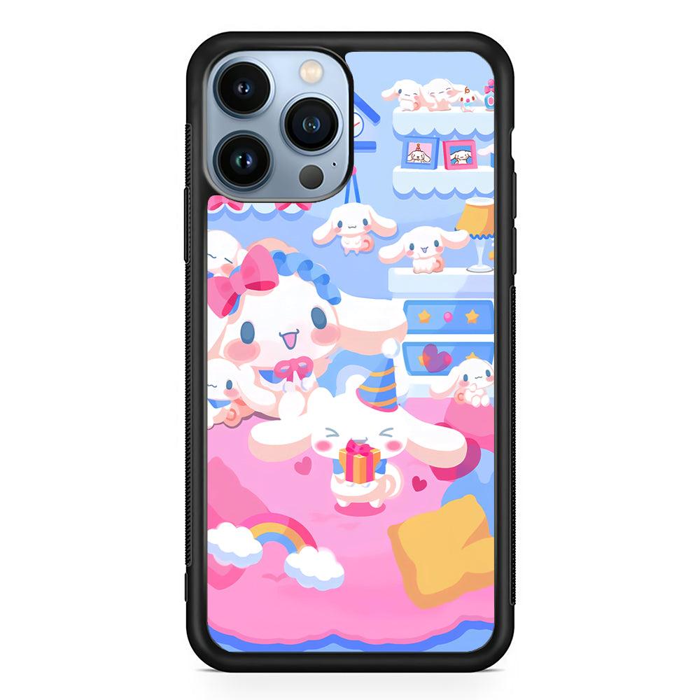 Cinnamoroll's Birthday 2D Rubber Phone Case-Black-Oxvistore