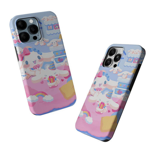 Cinnamoroll's Birthday 2 in 1 Tough Phone Case-Oxvistore