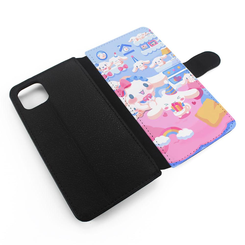 Cinnamoroll's Birthday Flip Wallet Phone Case-Oxvistore
