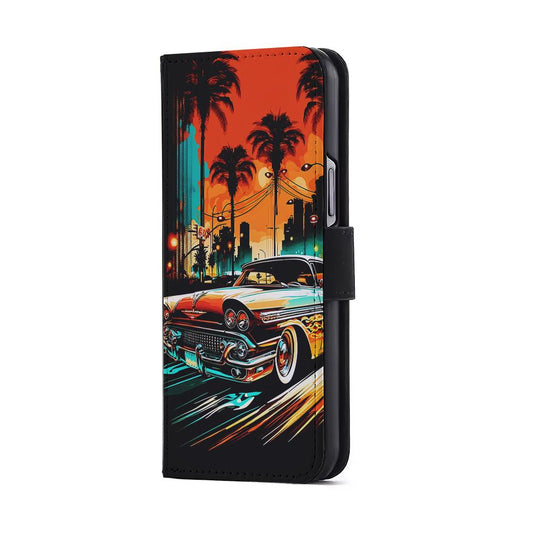 Classic Car Vintage Art Flip Wallet Phone Case-Oxvistore