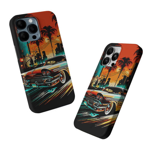 Classic Car Vintage Art 2 in 1 Tough Phone Case-Oxvistore
