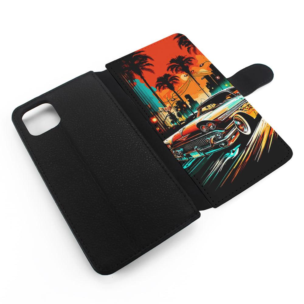 Classic Car Vintage Art Flip Wallet Phone Case-Oxvistore