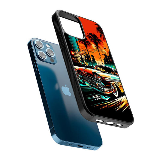 Classic Car Vintage Art 2D Rubber Phone Case-Oxvistore