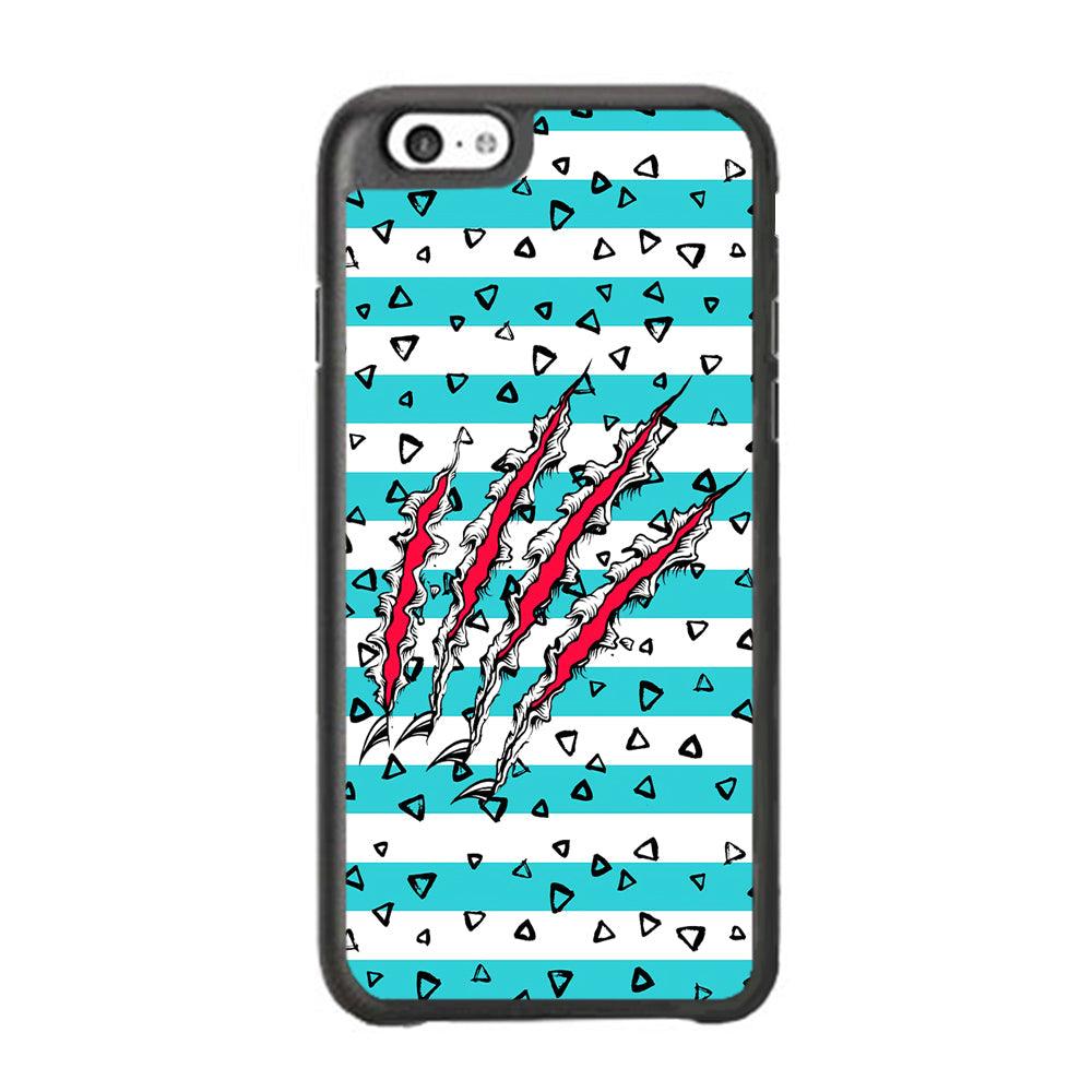 Claw in Triangle Line iPhone 6 Plus | 6s Plus Case-Rubber Black (2D Case)-Oxvistore
