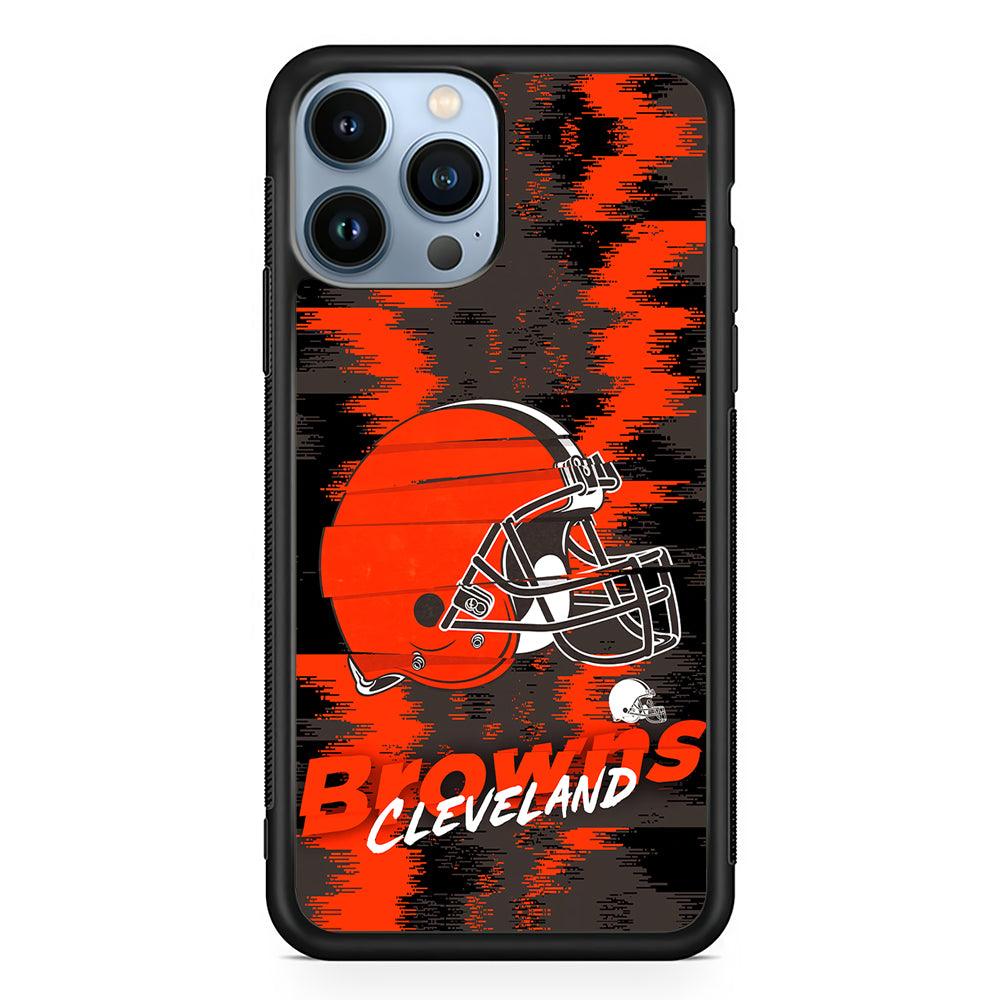 Cleveland Browns Abstract Color 2D Rubber Phone Case-Black-Oxvistore