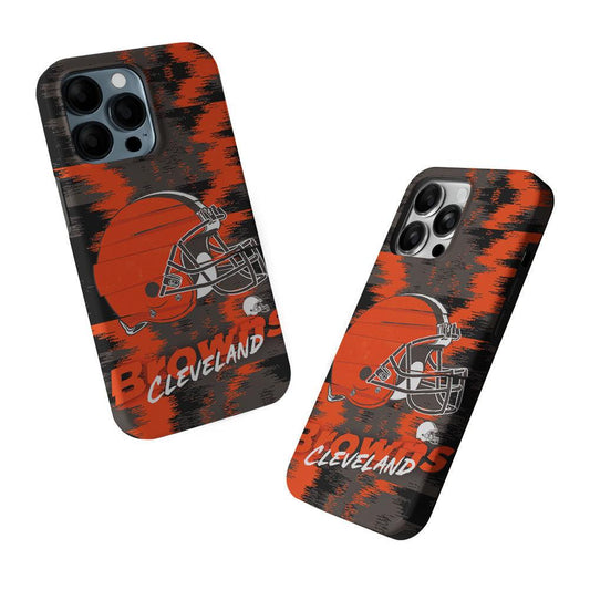 Cleveland Browns Abstract Color 2 in 1 Tough Phone Case-Oxvistore