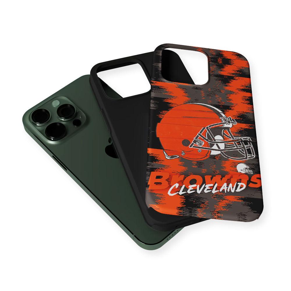Cleveland Browns Abstract Color 2 in 1 Tough Phone Case-Oxvistore