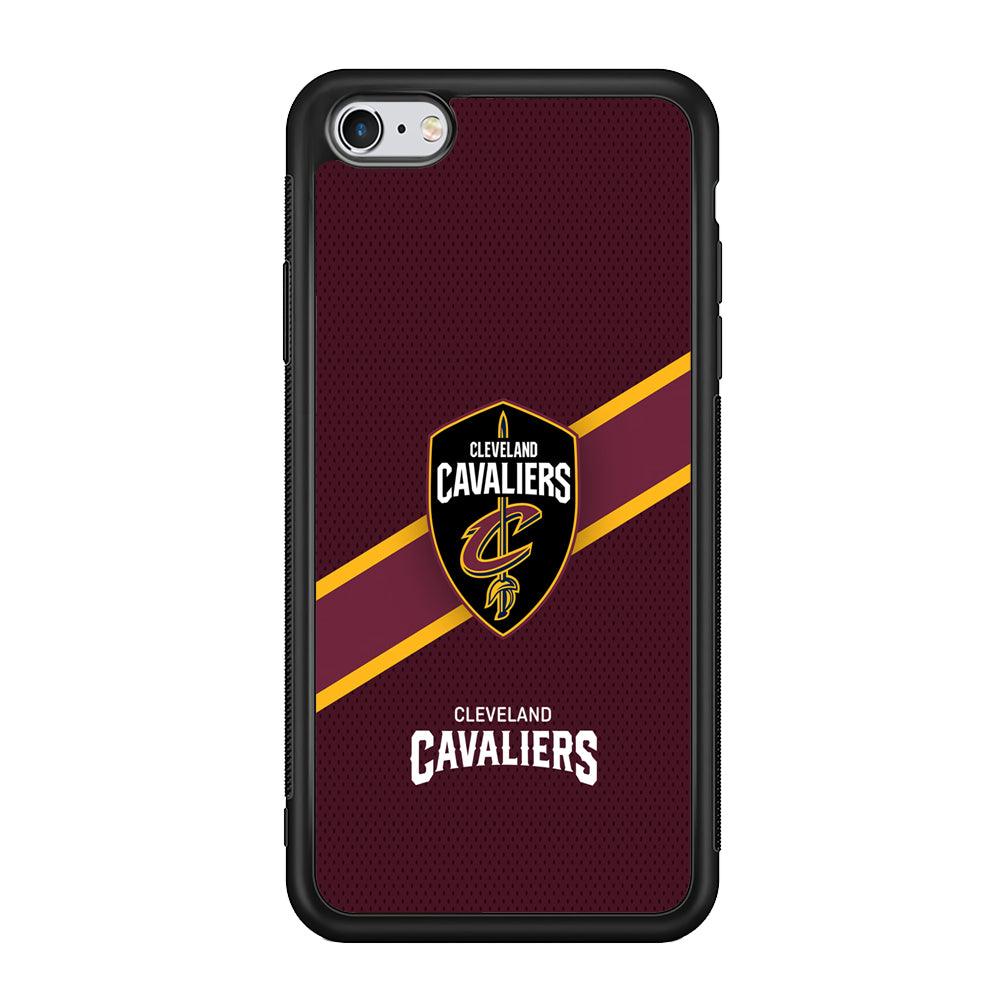 Cleveland Cavaliers Purple Phantom iPhone 6 Plus | 6s Plus Case-Rubber Black (2D Case)-Oxvistore