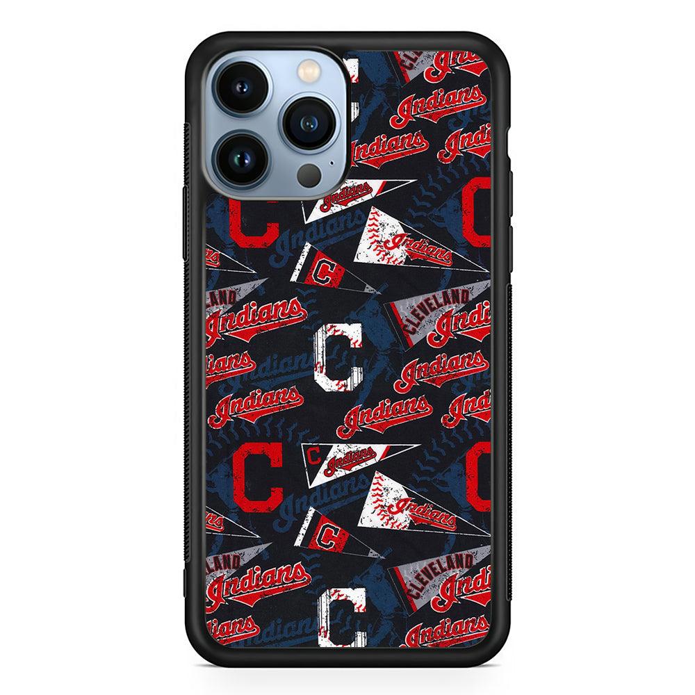 Cleveland Guardians Pattern 2D Rubber Phone Case-Black-Oxvistore
