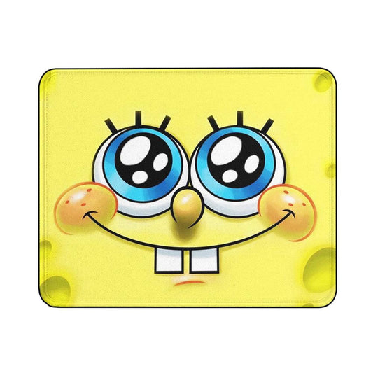 Close Up Face of Spongebob Mouse Pads | Custom Mouse Pad with Non-Slip Rubber Base