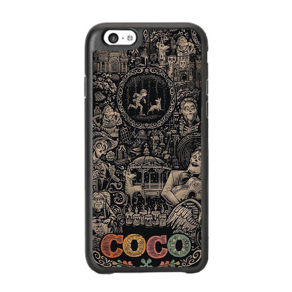 Coco Family Face iPhone 6 Plus | 6s Plus Case-Rubber White (2D Case)-Oxvistore