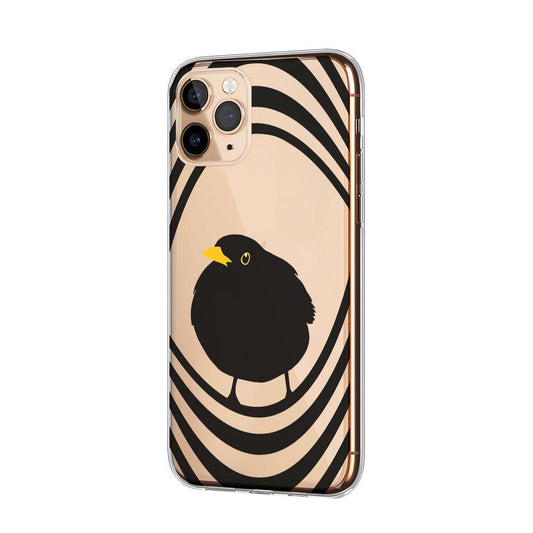 Cold Little Black Bird Clear Soft Case-Oxvistore