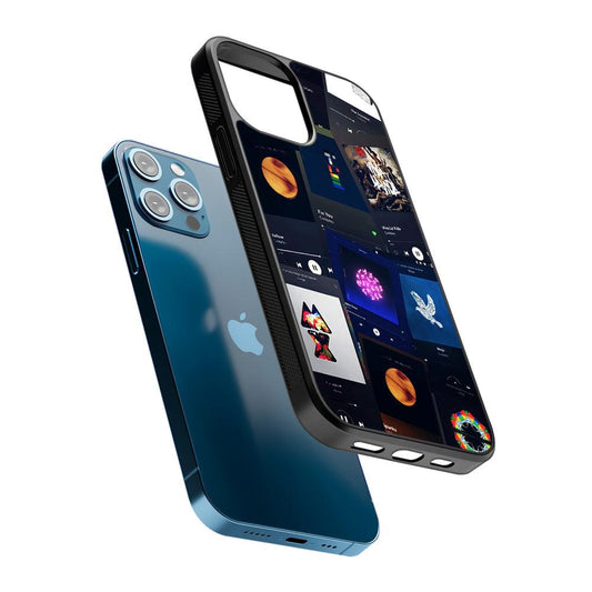 Coldplay Playlist Song 2D Rubber Phone Case-Oxvistore