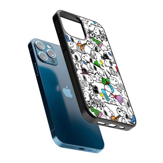 Collection of Snoopy Activities 2D Rubber Phone Case-Oxvistore