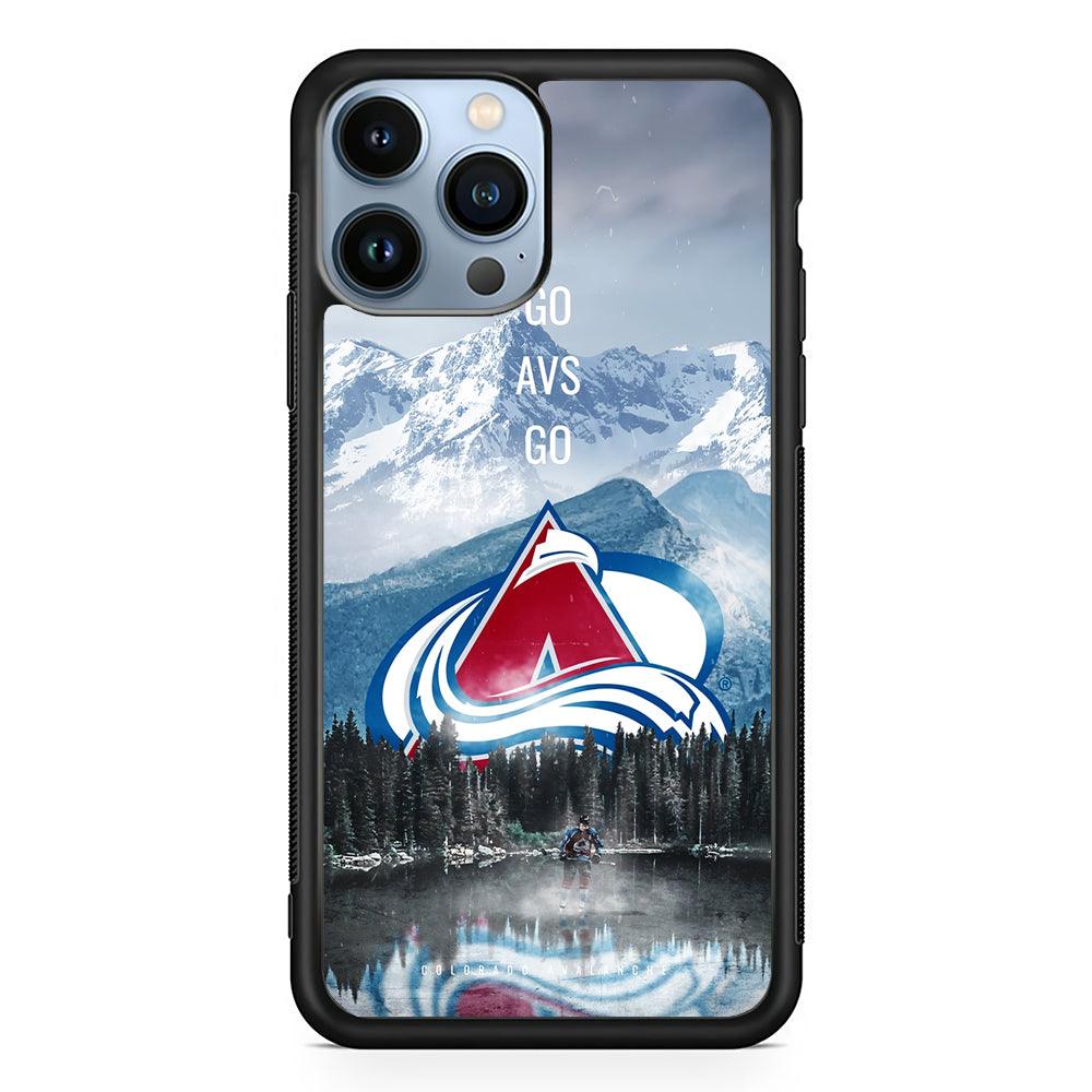 Colorado Avalanche Nature 2D Rubber Phone Case-Black-Oxvistore