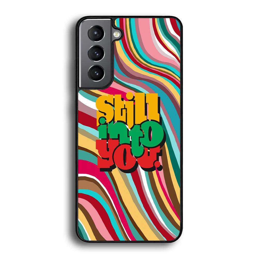 Colored Quotes Still Into You Samsung Galaxy S22 Case-Rubber Black (2D Case)-Oxvistore