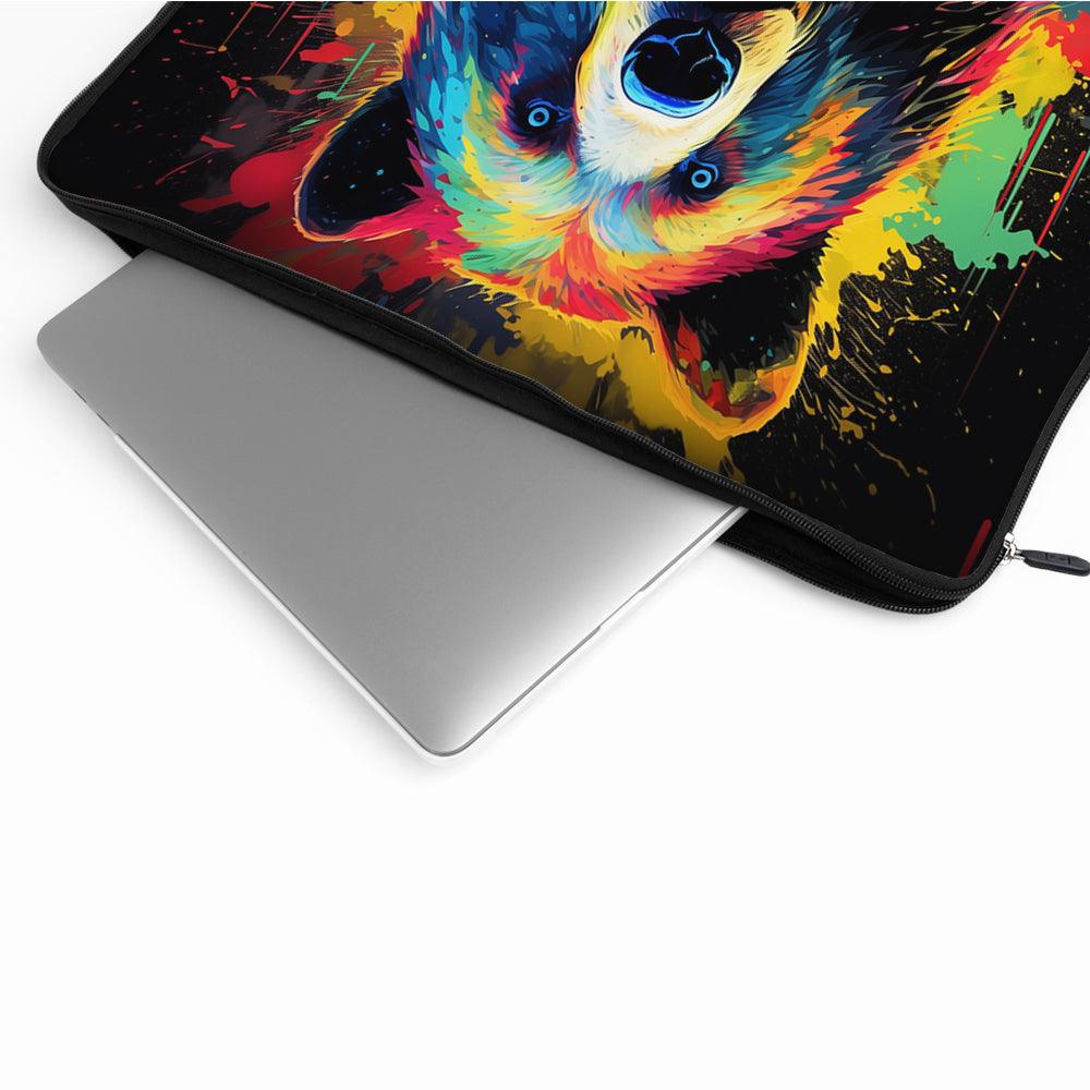 Colorful Abstract Bear Laptop Sleeve Protective Cover-Oxvistore
