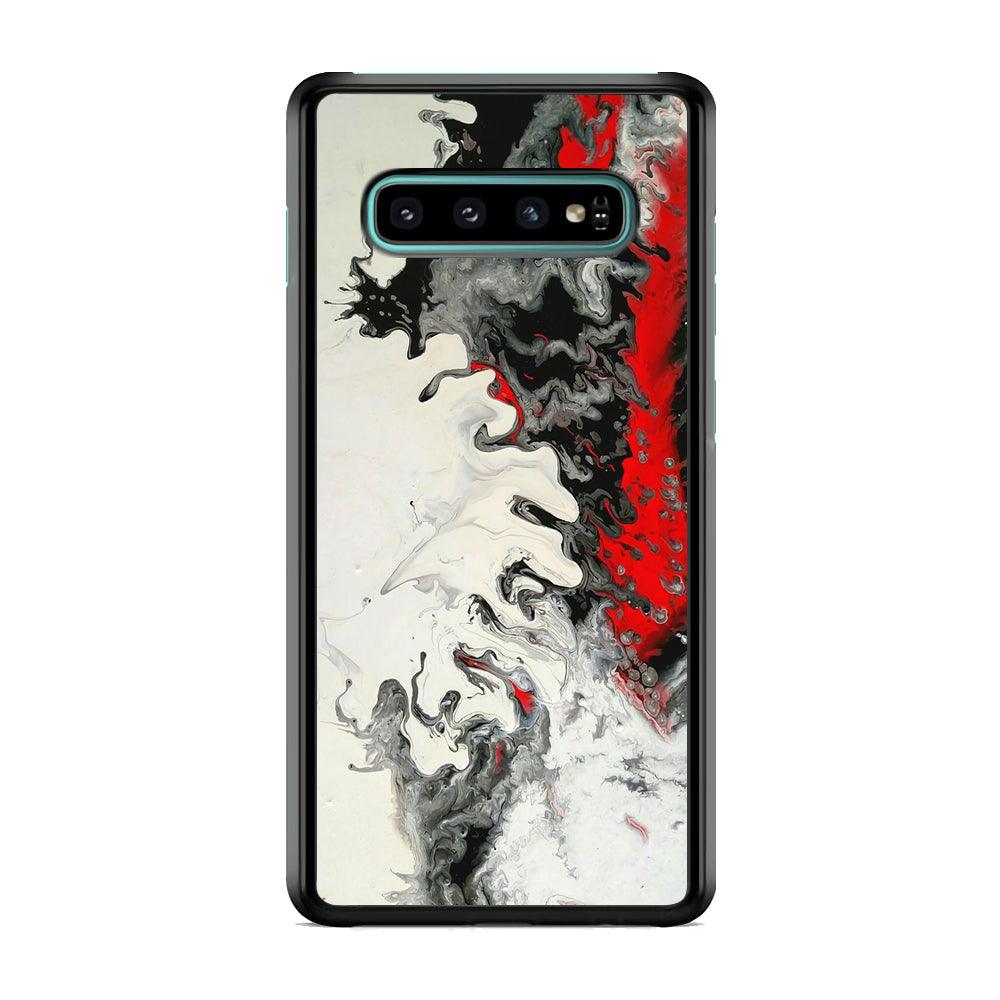Colour B&W Affiliate Samsung Galaxy S10 Case-Rubber Black (2D Case)-Oxvistore