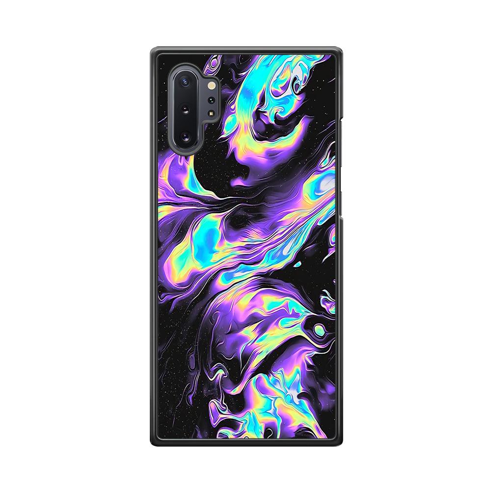 Colour Twisted Gradation Samsung Galaxy Note 10 Plus Case-Rubber Black (2D Case)-Oxvistore