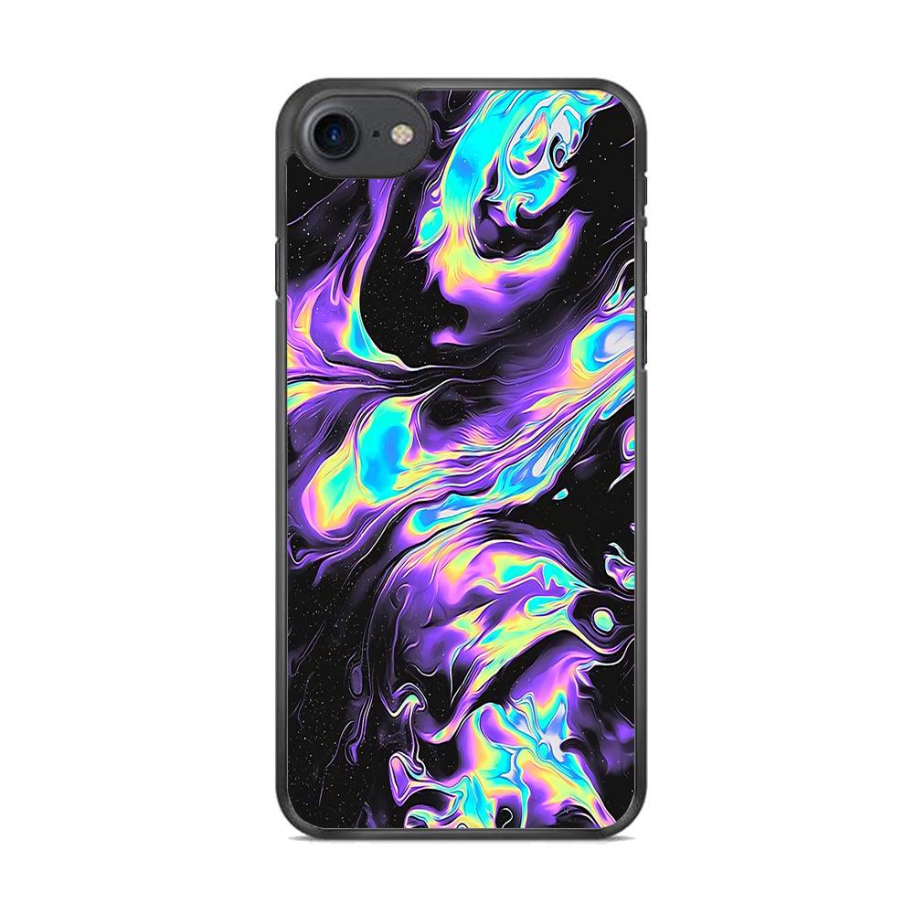 Colour Twisted Gradation iPhone 8 Case-Rubber Black (2D Case)-Oxvistore
