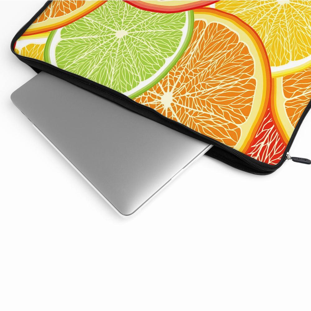 Colourful Orange Summer Fruits Laptop Sleeve Protective Cover-Oxvistore