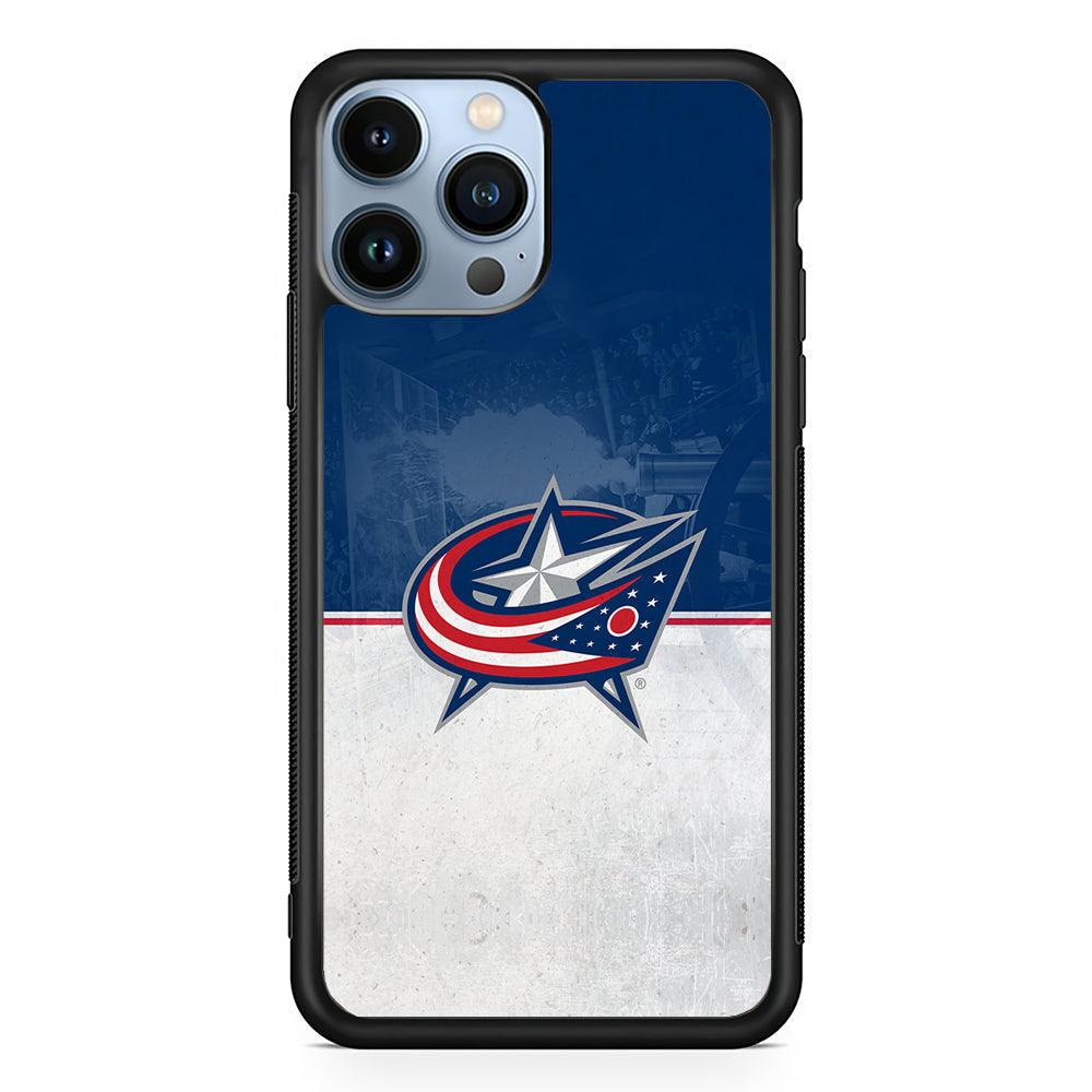 Columbus Blue Jackets Logo 2D Rubber Phone Case-Black-Oxvistore