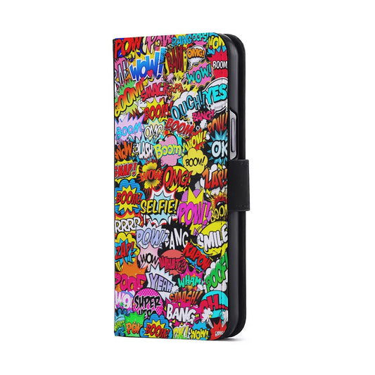 Comic Pop Art Collection Flip Wallet Phone Case-Oxvistore