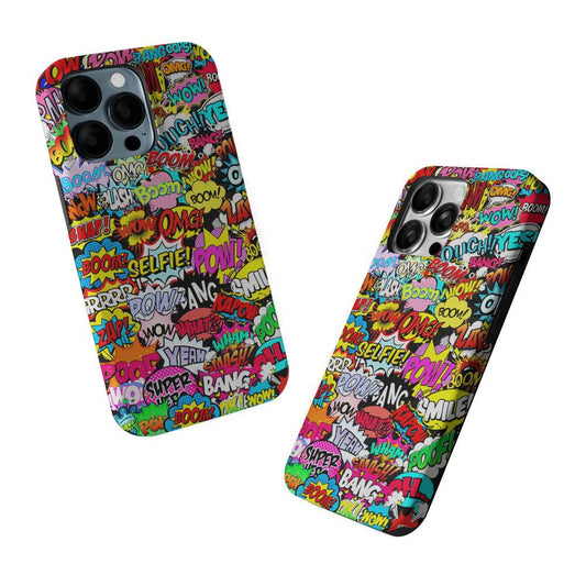 Comic Pop Art Collection 2 in 1 Tough Phone Case-Oxvistore
