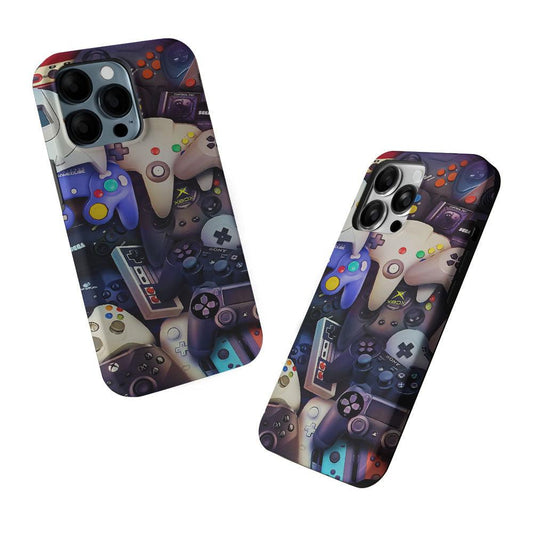 Console Controller Game Retro 2 in 1 Tough Phone Case-Oxvistore