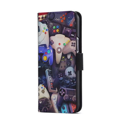 Console Controller Game Retro Flip Wallet Phone Case-Oxvistore