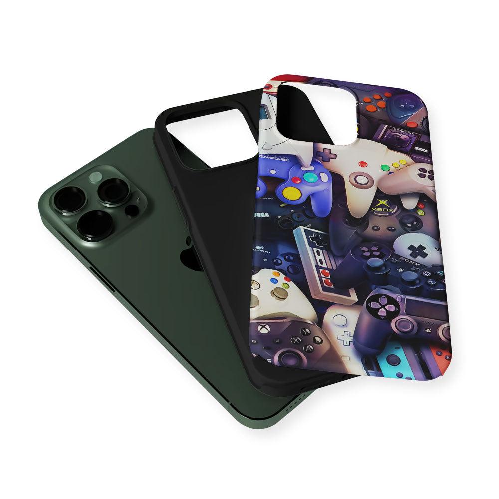 Console Controller Game Retro 2 in 1 Tough Phone Case-Oxvistore