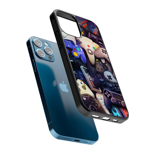 Console Controller Game Retro 2D Rubber Phone Case-Oxvistore