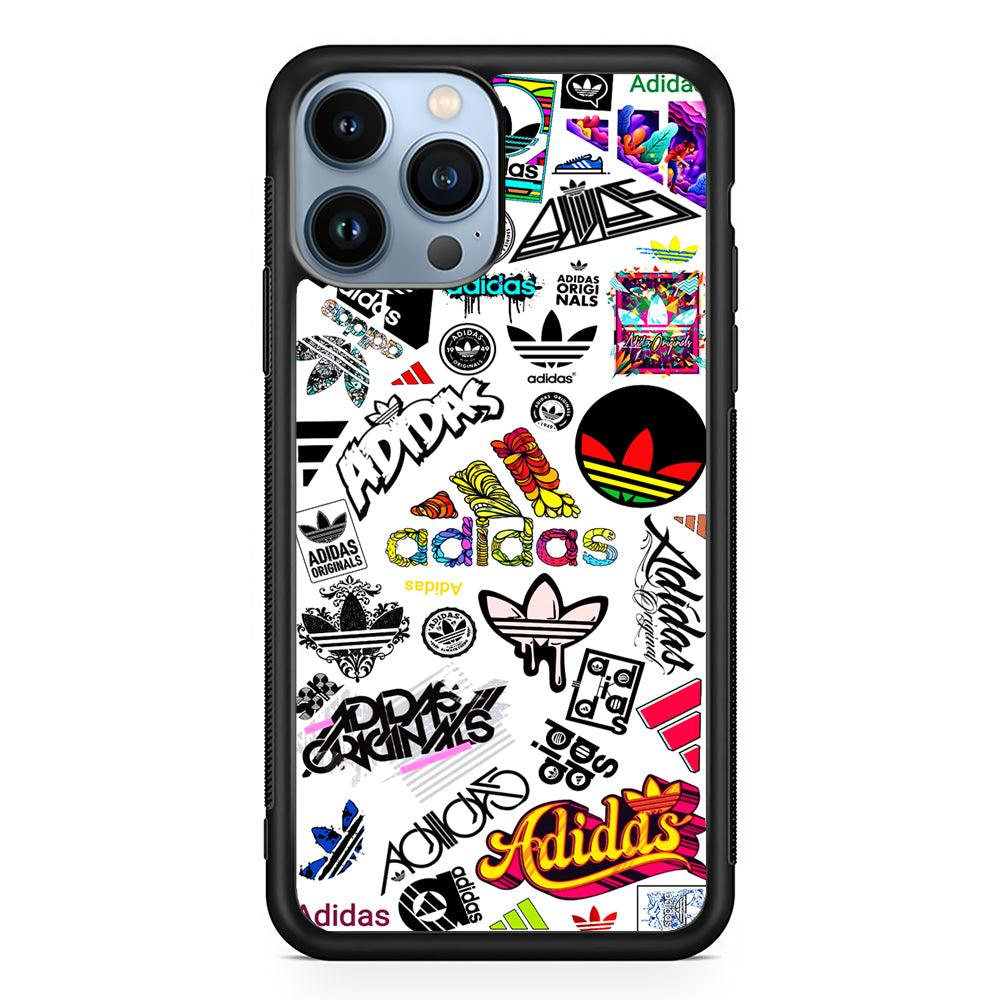Cool Adidas Logo Collection 2D Rubber Phone Case-Black-Oxvistore
