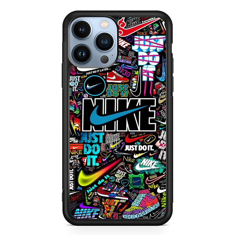 Cool Nike Logo Art 2D Rubber Phone Case-Black-Oxvistore